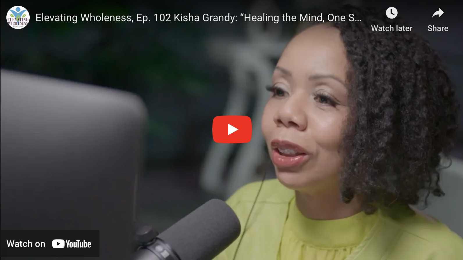 Healing The Mind, One Song at a Time" with Kisha Grandy